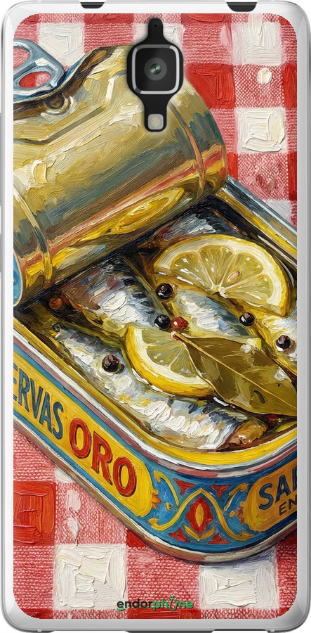 2D пластиковый чехол Vintage Sardine Tin Phone для Xiaomi Mi4 - 6772t-163 изображение 