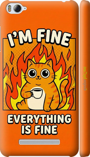 3D пластиковый матовый чехол 'Funny Cat' для Xiaomi Mi4i изображение 5