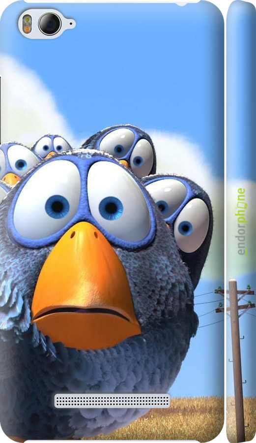 3D пластиковий матовий чехол Angry Birds для Xiaomi Mi4i - 6008m-177 изображение 