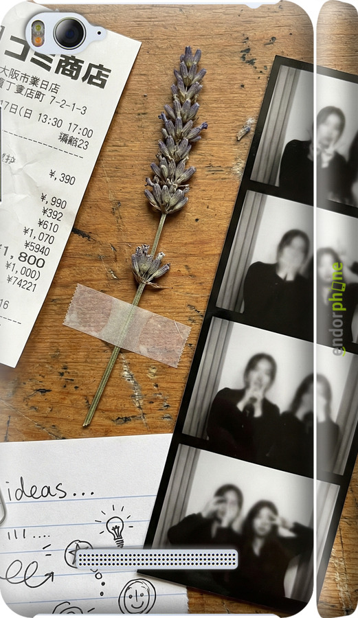 3D пластиковый матовый чехол Aesthetic Scrapbook Collage для Xiaomi Mi4c - 6773m-178 изображение 