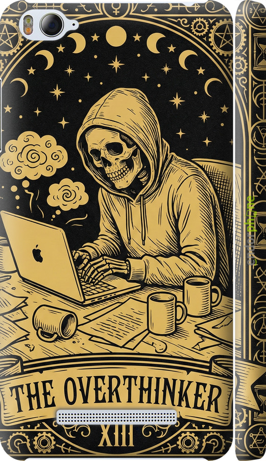 3D пластиковий матовий чехол The Overthinker для Xiaomi Mi4c - 6774m-178 изображение 
