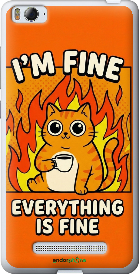 2D пластиковый чехол Funny Cat для Xiaomi Mi4c - 6786t-178 изображение 