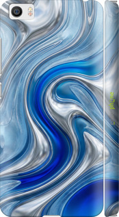3D пластиковый глянцевый чехол Liquid Chrome для Xiaomi Mi5 - 6781c-180 изображение 
