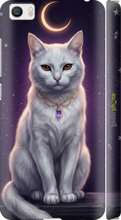 3D пластиковий глянцевий чехол Mystic White Cat Gothic Dark Purple Gold для Xiaomi Mi5 - 6805c-180 изображение 