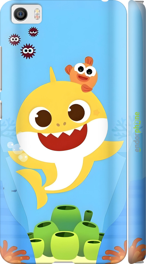 3D пластиковый матовый чехол Бейби Шарк для Xiaomi Mi5 - 6303m-180 изображение 