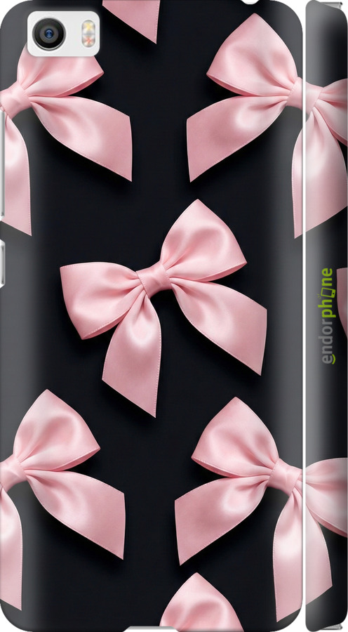 3D пластиковый глянцевый чехол Coquette Ribbons Dark Coquette для Xiaomi Mi5 - 6767c-180 изображение 