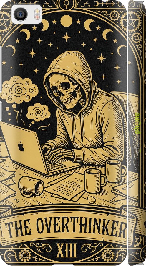 3D пластиковий глянцевий чехол The Overthinker для Xiaomi Mi5 - 6774c-180 изображение 