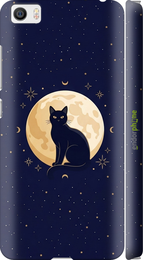 3D пластиковий глянцевий чехол Cute Cat Celestial/Witchy для Xiaomi Mi5 - 6787c-180 изображение 