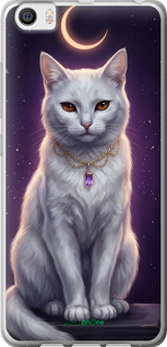 Силиконовый чехол Mystic White Cat Gothic Dark Purple Gold для Xiaomi Mi5 - 6805u-180 изображение 