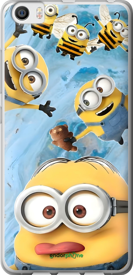 2D пластиковий чехол Миньоны для Xiaomi Mi5 - 6386t-180 изображение 