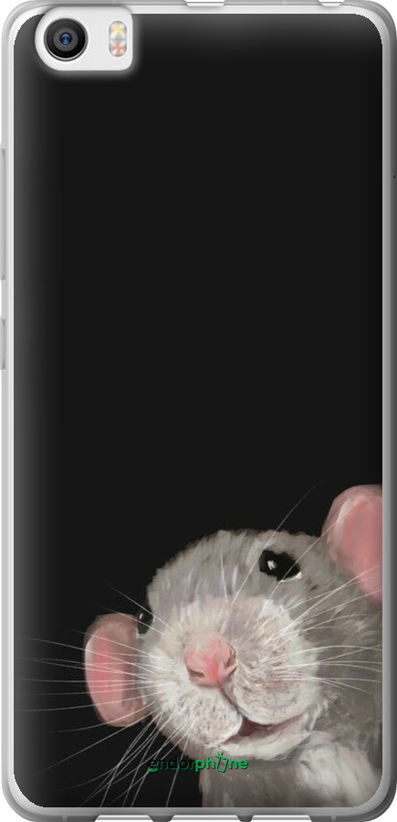 2D пластиковый чехол The Peeking Rat для Xiaomi Mi5 - 6442t-180 изображение 