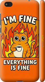 3D пластиковый матовый чехол 'Funny Cat' для Xiaomi Mi5c изображение 3