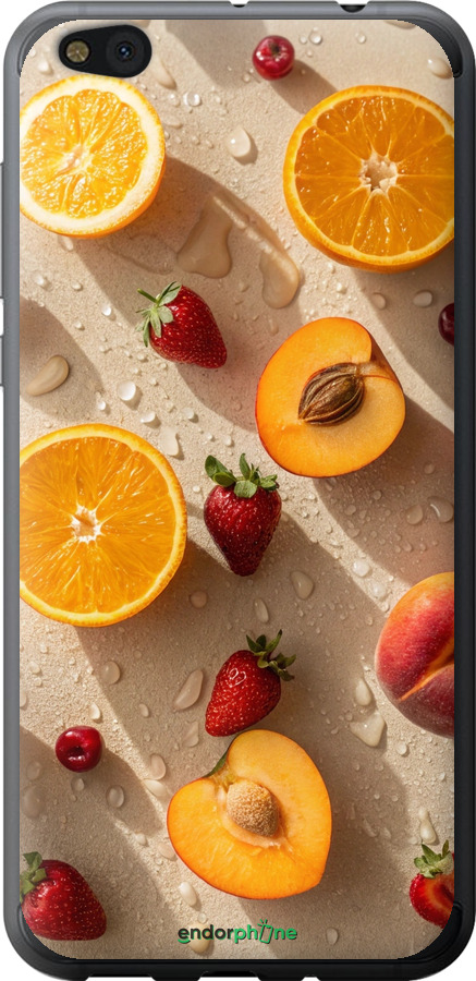 Силіконовий чехол Фрукти 3 для Xiaomi Mi5c - 6703u-820 изображение 