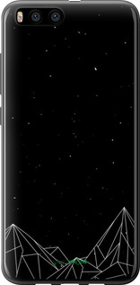 2D пластиковый чехол Черно белые абстрактные горы для Xiaomi Mi6 - 6437t-965 изображение 
