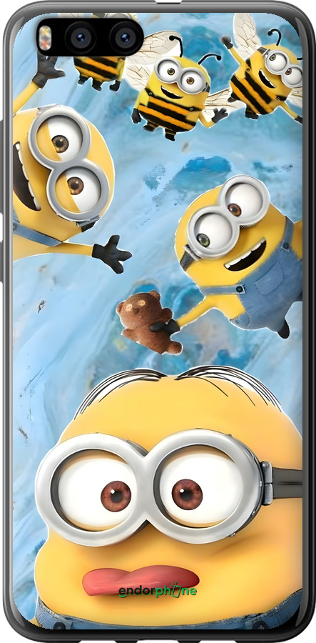Силиконовый чехол Миньоны для Xiaomi Mi6 - 6386u-965 изображение 
