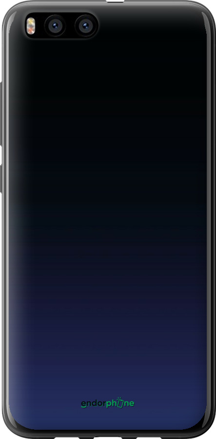 2D пластиковый чехол Градиент в тёмно - синем стиле для Xiaomi Mi6 - 6542t-965 изображение 