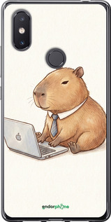 Силиконовый чехол 'Funny Capybara CEO Working' для Xiaomi Mi8 SE изображение 1