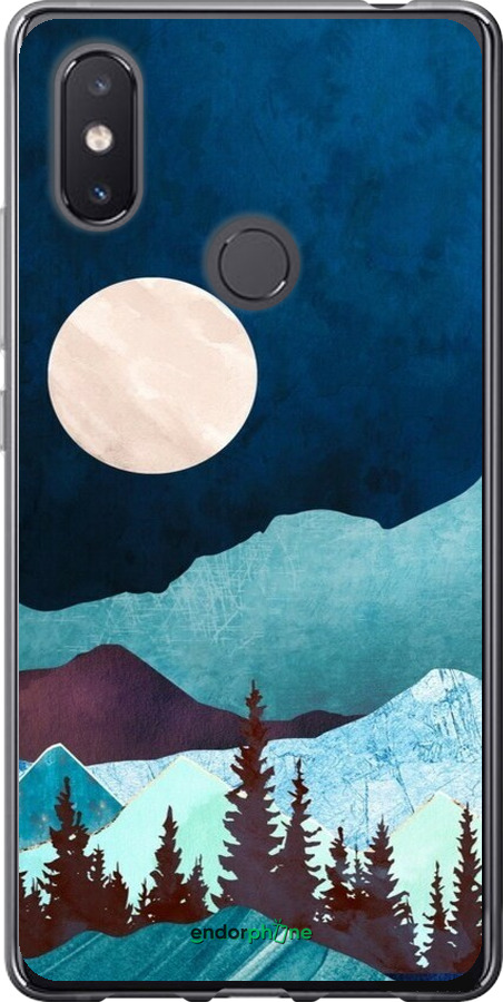 Силиконовый чехол Горная идиллия ночной пейзаж для Xiaomi Mi8 SE - 6488u-1504 изображение 