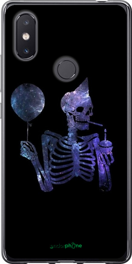 Силиконовый чехол Скелетное искусство для Xiaomi Mi8 SE - 6536u-1504 изображение 