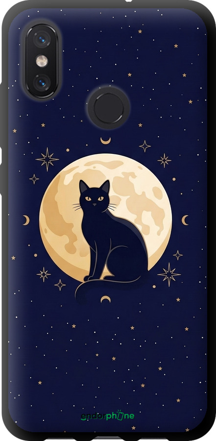 TPU чехол Cute Cat Celestial/Witchy для Xiaomi Mi8 - 6787b-1499 изображение 
