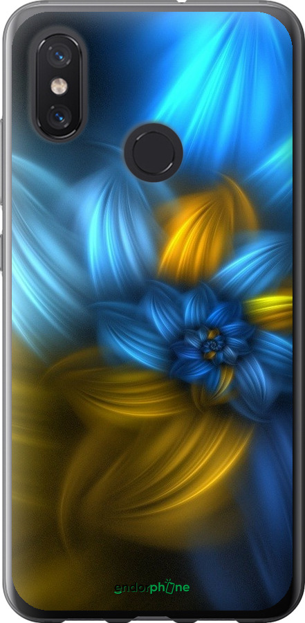 

2D пластиковий чохол "Візерунок 46" для Xiaomi Mi8, Синій