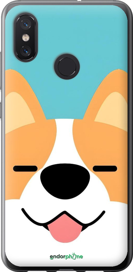 2D пластиковый чехол Корги для Xiaomi Mi8 - 6280t-1499 изображение 