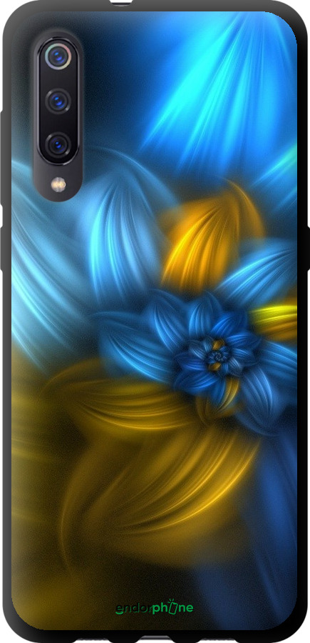 

TPU чорний чохол "Візерунок 46" для Xiaomi Mi9, Синій