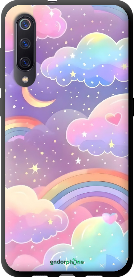 TPU чехол Облака и радуга для Xiaomi Mi9 - 6312b-1648 изображение 