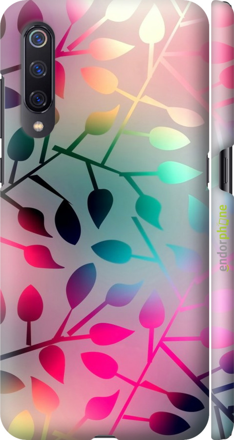 

3D пластиковий матовий чохол "Листя" для Xiaomi Mi9