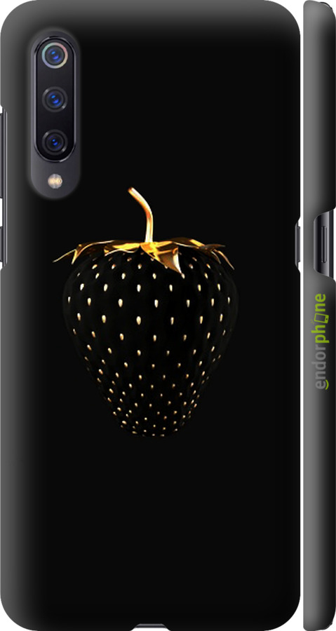 

3D пластиковий матовий чохол "Чорна полуниця" для Xiaomi Mi9, Чорний