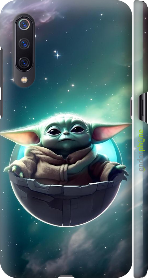 3D пластиковий матовий чехол Малышь йода для Xiaomi Mi9 - 6294m-1648 изображение 