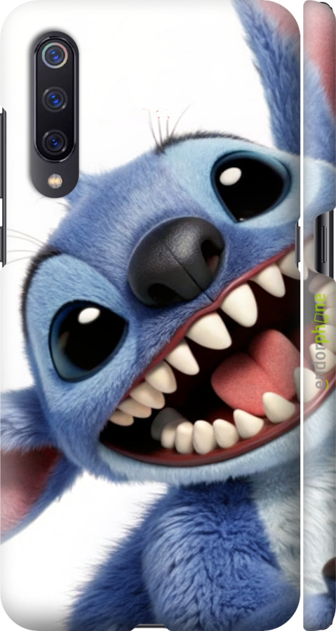 3D пластиковый матовый чехол Стич для Xiaomi Mi9 - 6684m-1648 изображение 