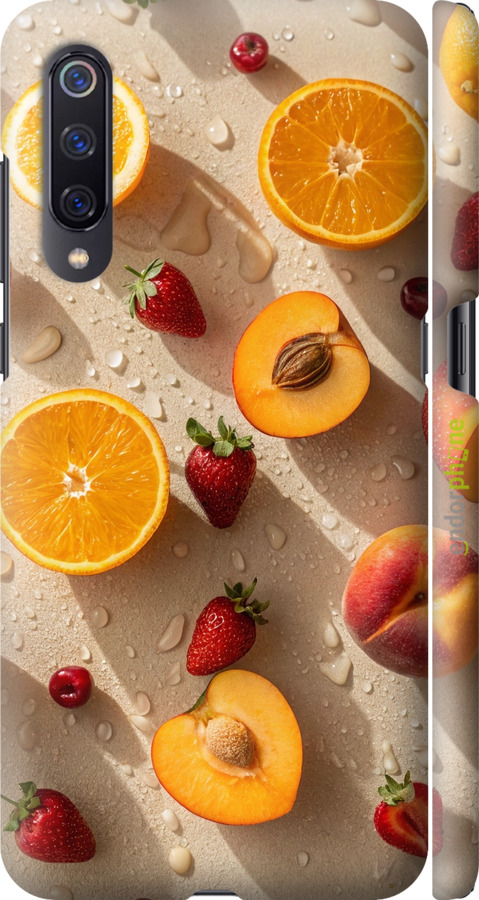3D пластиковый матовый чехол Фрукты 3 для Xiaomi Mi9 - 6703m-1648 изображение 