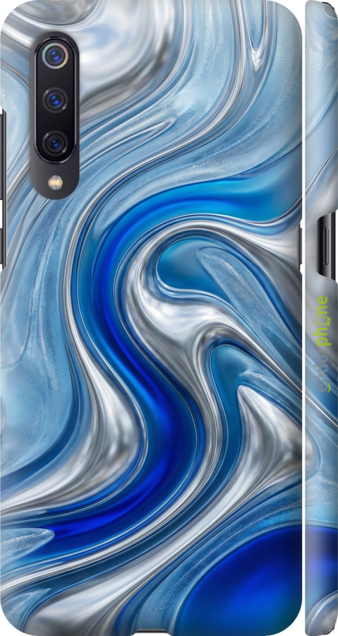 3D пластиковий матовий чехол Liquid Chrome для Xiaomi Mi9 - 6781m-1648 изображение 