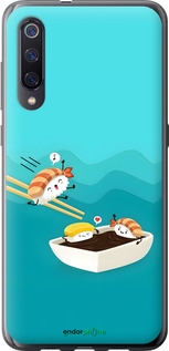 2D пластиковий чехол Суші для Xiaomi Mi9 - 6354t-1648 изображение 