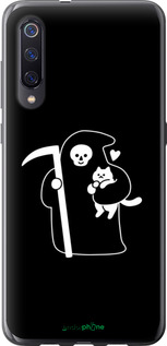 2D пластиковый чехол Минималистичный арт: смерть и кошка для Xiaomi Mi9 - 6529t-1648 изображение 