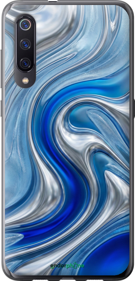 2D пластиковий чехол Liquid Chrome для Xiaomi Mi9 - 6781t-1648 изображение 
