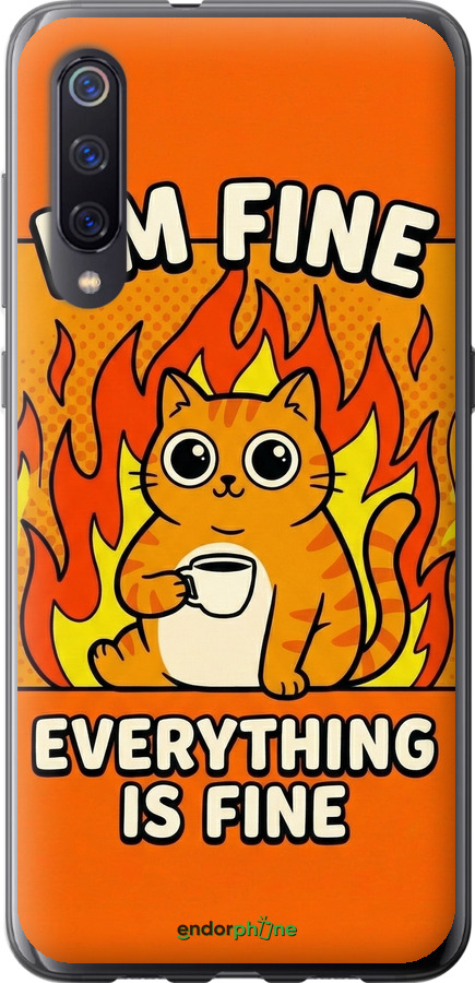 2D пластиковый чехол Funny Cat для Xiaomi Mi9 - 6786t-1648 изображение 