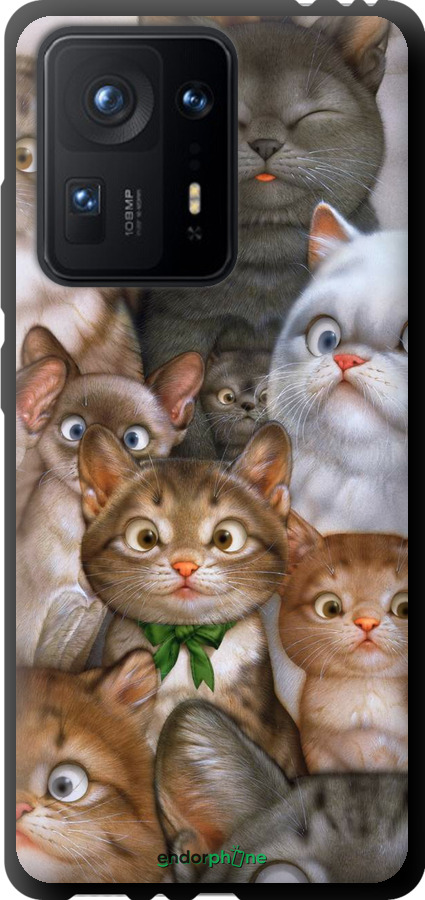 

TPU чорний чохол "Коти" для Xiaomi Mix 4