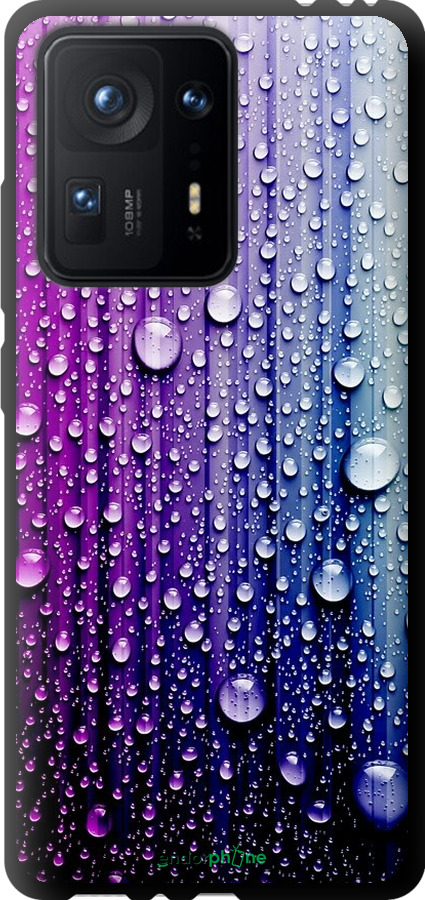 

TPU чорний чохол "Краплини води" для Xiaomi Mix 4, Синій