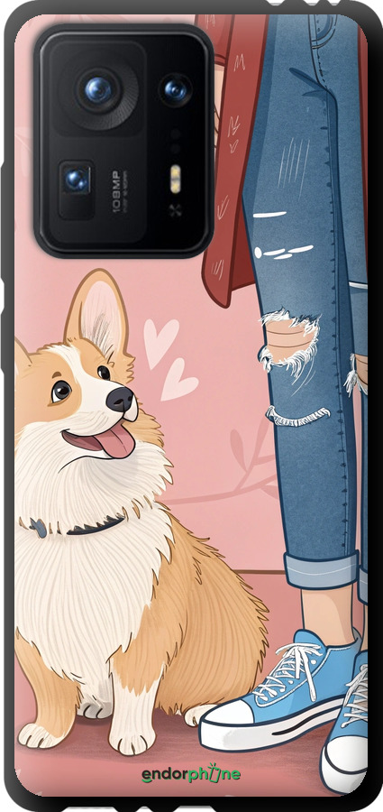 TPU чехол Корги 3 для Xiaomi Mix 4 - 6707b-2475 изображение 