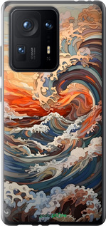 Силиконовый чехол Арт волны для Xiaomi Mix 4 - 6324u-2475 изображение 