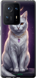Силіконовий чехол Mystic White Cat Gothic Dark Purple Gold для Xiaomi Mix 4 - 6805u-2475 изображение 