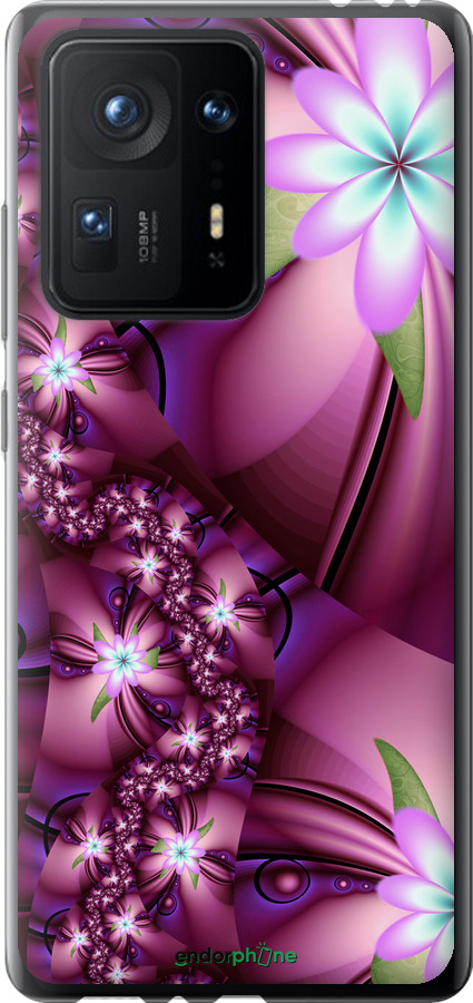 

Силіконовий чохол "Квіткова мозаїка" для Xiaomi Mix 4, Рожевий