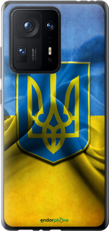

Силіконовий чохол "Прапор та герб України" для Xiaomi Mix 4, Блакитний