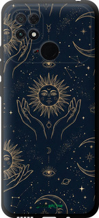 TPU чехол Celestial Harmony: Sun & Moon Gold Mystic Pattern для Xiaomi Poco C40 - 6778b-2701 изображение 