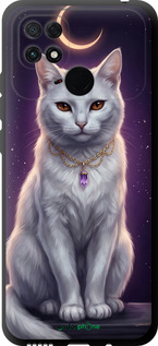 TPU чехол Mystic White Cat Gothic Dark Purple Gold для Xiaomi Poco C40 - 6805b-2701 изображение 