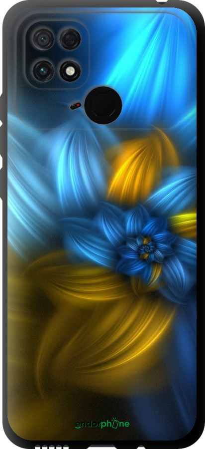 

TPU чорний чохол "Візерунок 46" для Xiaomi Poco C40, Синій