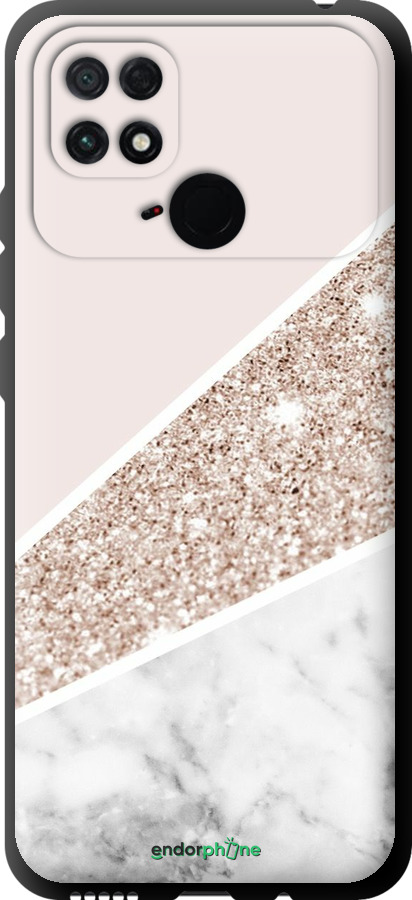 TPU чехол Пастельний мармур для Xiaomi Poco C40 - 4342b-2701 изображение 