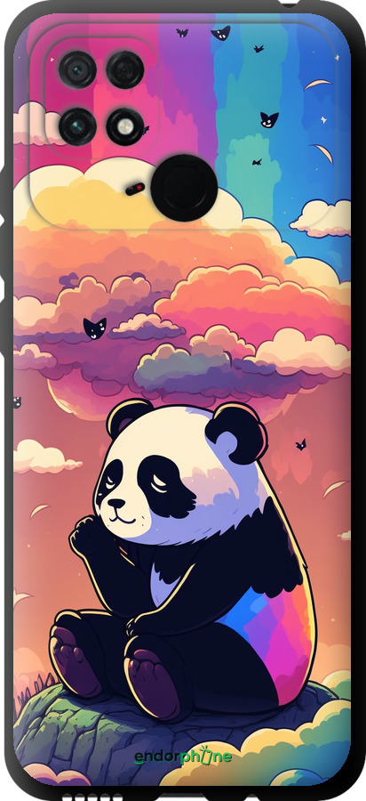 TPU чехол Панда в облаках для Xiaomi Poco C40 - 5585b-2701 изображение 
